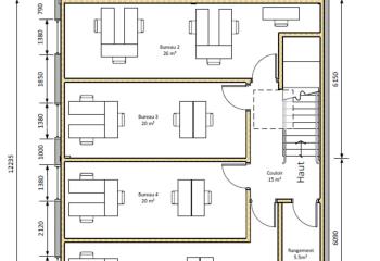 Bureaux neufs à louer à - Proche A26 - Idéal activité tertiaire  à Houlle - 62910