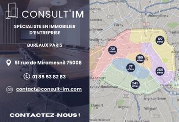 Location bureaux - Proximité Métro Botzaris et Buttes-Chaumont  à Paris 19 - 75019