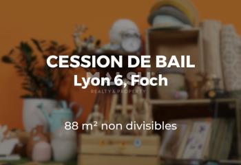 Location local commercial Lyon 6 (69006) - 88 m²  à Lyon 6 - 69006