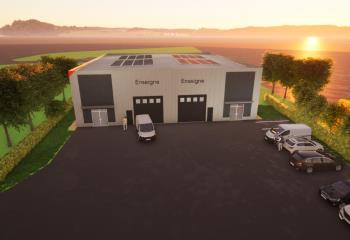 Local d'activité à louer - Terrain 2100 m²  à Montmerle-sur-Saône - 01090