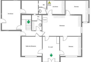 Vente bureaux, accès PMR, proche 4 voies  à Bain-de-Bretagne - 35470