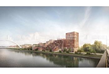 Vente bureaux - Projet Deux-Rives, proche tram et bus  à Strasbourg - 67000