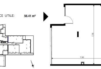 Local commercial à vendre Montrevel-en-Bresse (01340) - 56 m²  à Montrevel-en-Bresse - 01340