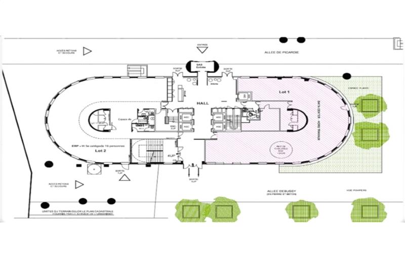 Location de bureau de 4 273 m² à Courbevoie - 92400 plan - 1
