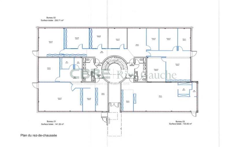 Location de bureau de 333 m² à Entzheim - 67960 plan - 1