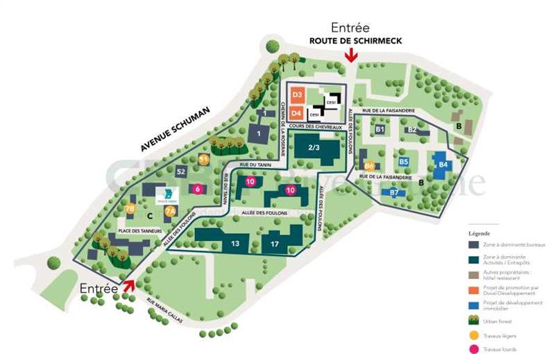 Location de bureau de 396 m² à Lingolsheim - 67380 plan - 1