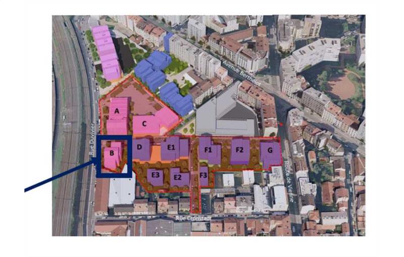 Location de bureau de 289 m² à Lyon 7 - 69007 plan - 1