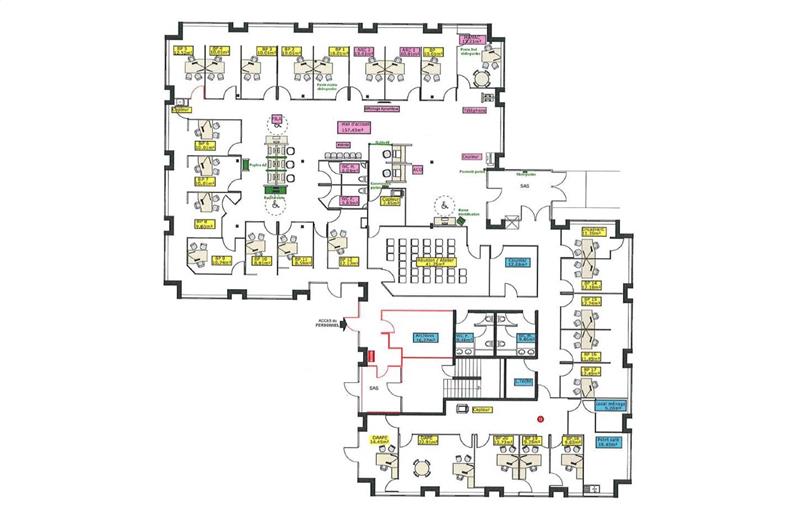 Location de bureau de 480 m² à Nantes - 44000 plan - 1