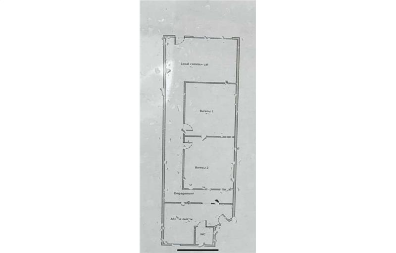 Location de bureau de 57 m² à Quimper - 29000 plan - 1