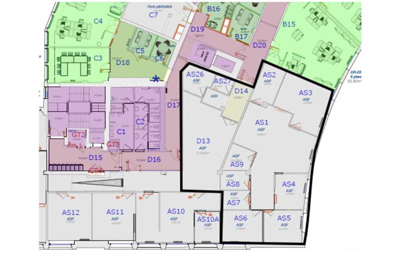 Location de bureau de 273 m² à Strasbourg - 67000 plan - 1