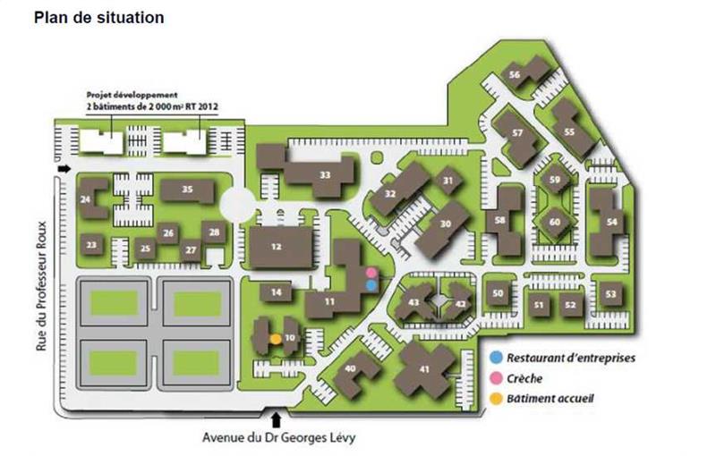 Location de bureau de 2 416 m² à Vénissieux - 69200 plan - 1