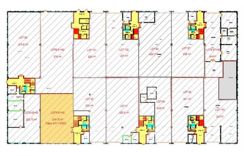 Location de bureau de 2 018 m² à Villebon-sur-Yvette - 91140 plan - 1