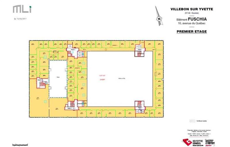 Location de bureau de 2 143 m² à Villebon-sur-Yvette - 91140 plan - 1