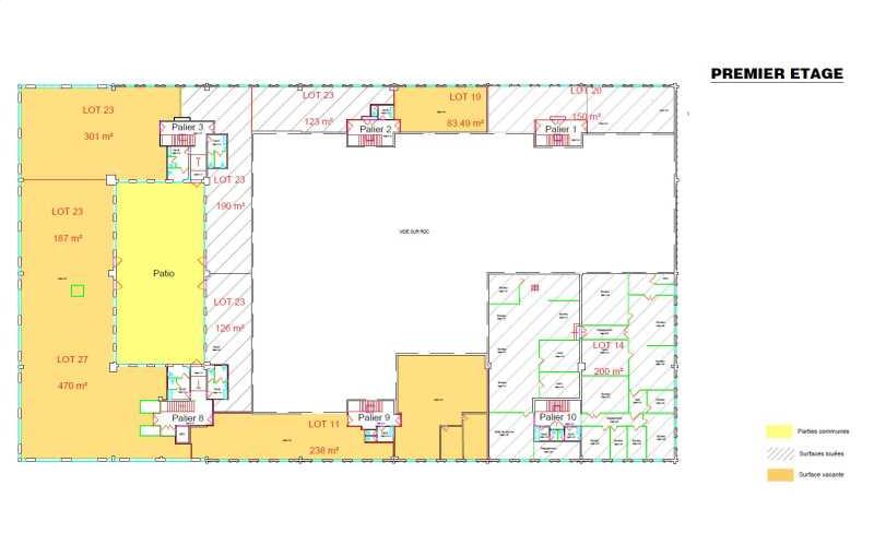 Location de bureau de 958 m² à Villebon-sur-Yvette - 91140 plan - 1