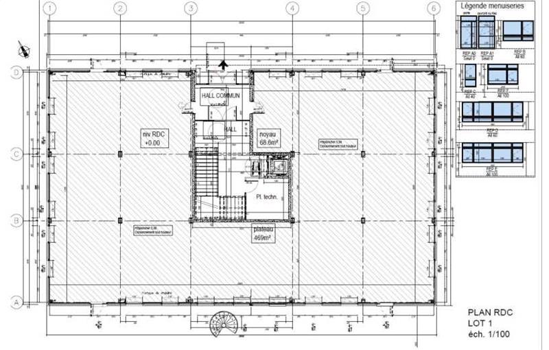 Location de bureau de 469 m² à Villefranche-sur-Saône - 69400 plan - 1
