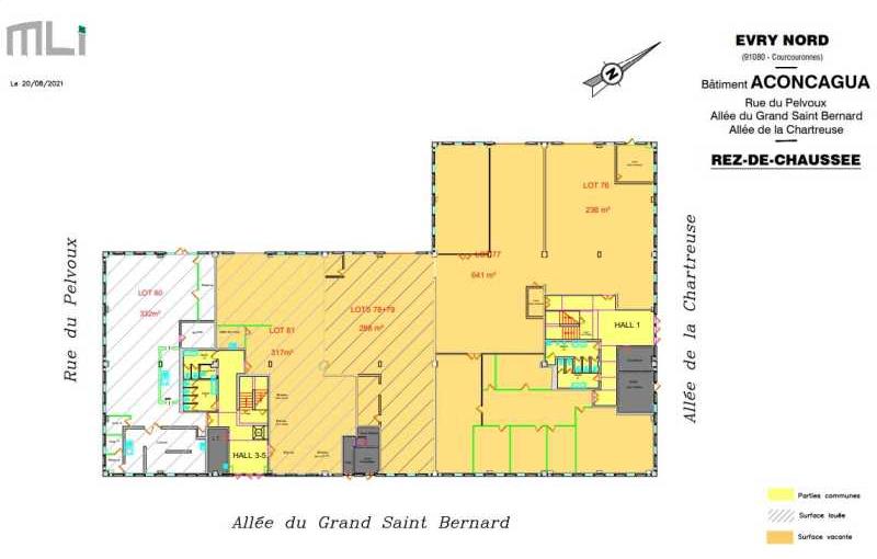 Location d'entrepôt de 1 638 m² à Courcouronnes - 91080 plan - 1
