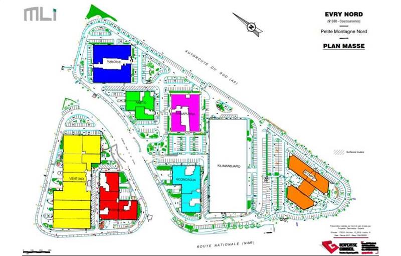 Location d'entrepôt de 3 693 m² à Courcouronnes - 91080 plan - 1