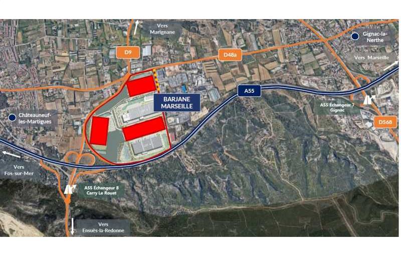 Location d'entrepôt de 62 000 m² à Ensuès-la-Redonne - 13820 plan - 1