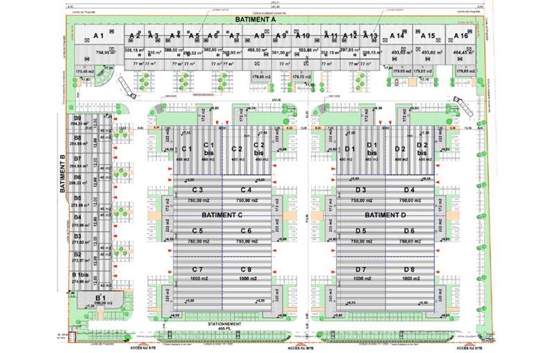 Location d'entrepôt de 2 604 m² à Meyzieu - 69330 plan - 1