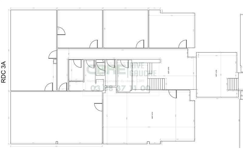 Bureau à vendre de 2 324 m² à Strasbourg - 67000 plan - 1